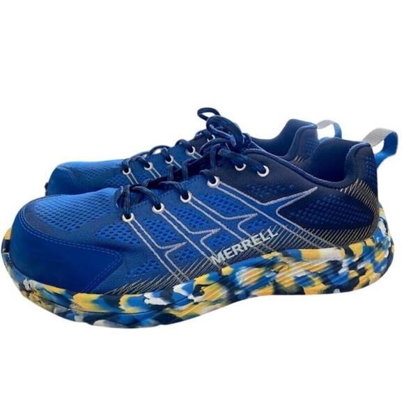 Work Merrell Men's Moab Flight Carbon Fiber Blue 11 D(M) US - Picture 1 of 8